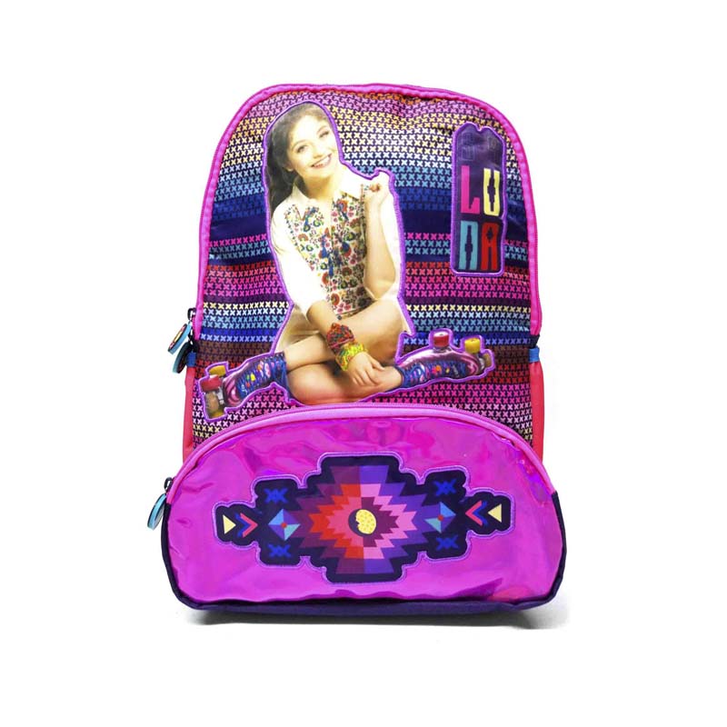 Mochila Escolar Atm Packs, Soy Luna 0221-Rosa Con Morado