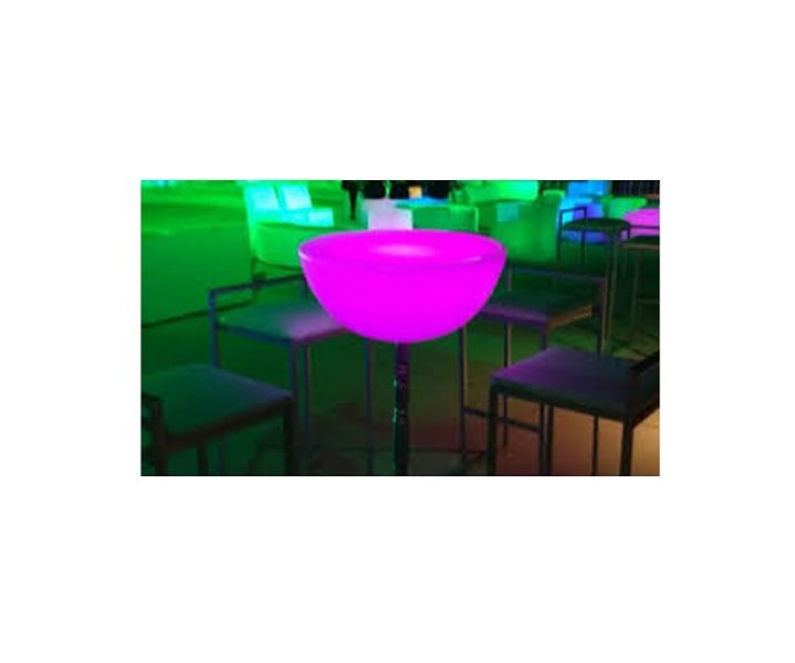 Mesa Periquera Iluminada en forma de Copa para bares, fiestas, restaurante tipo lounge