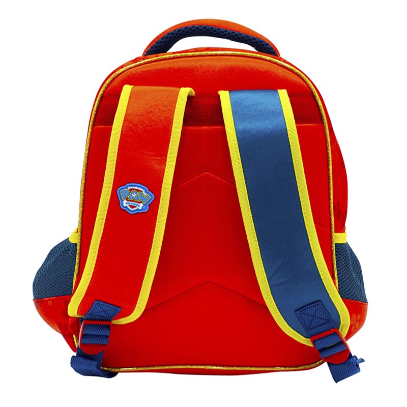 Mochila Escolar ATM PACKS, Paw Patrol 1138-Rojo con Amarillo