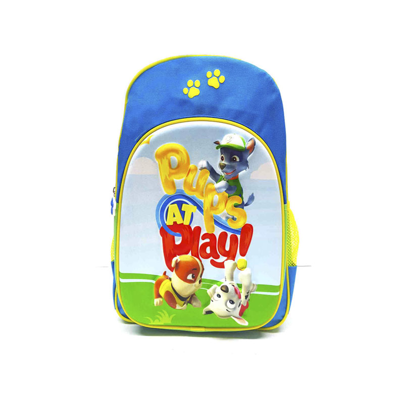 Mochila Escolar ATM PACKS, Paw Patrol 1120-Azul con Verde