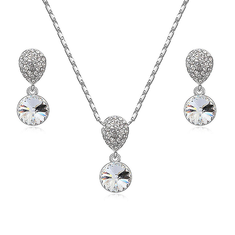 Juego de aretes y collar Ilusion Cristal Sun