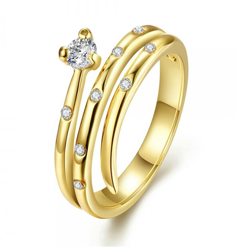 Anillo Mons On Gold, Amor De Cristal