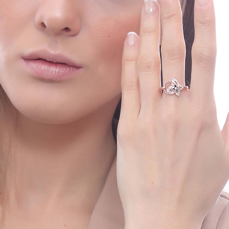 Anillo Florence on Pink, Amor de Cristal