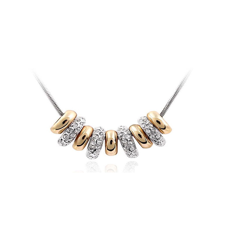 Collar Golden Circles, Amor de Cristal