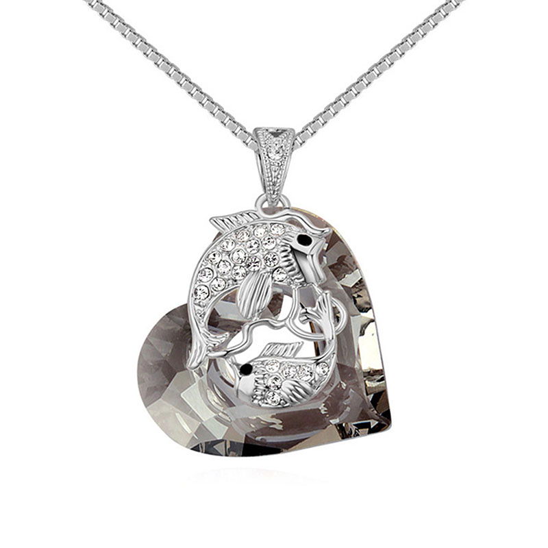 Dije Con Cadena Sea Love Sweet On Oxford, Amor De Cristal