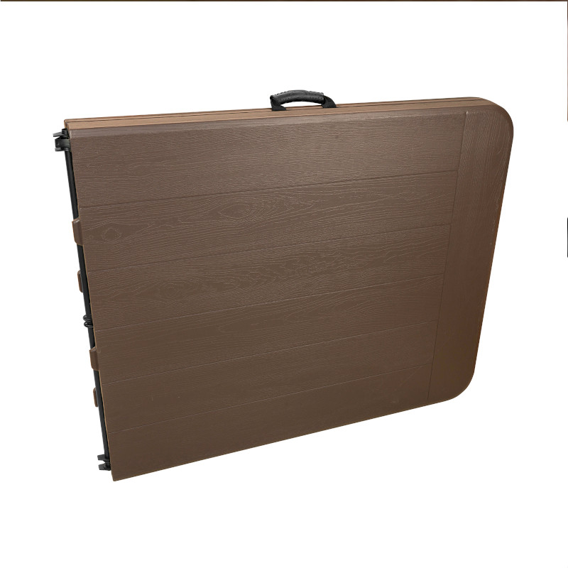 Mesa Plegable Resistente Imitacion Madera 1.80m