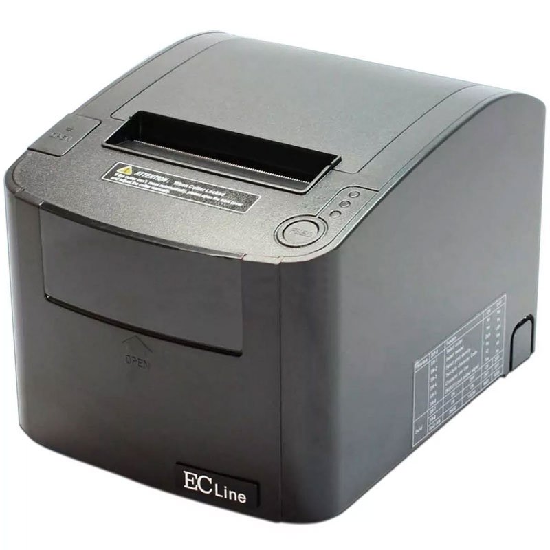 Impresora Termica Mini Printer EC LINE USB RED Autocortador 80MM EC-PM-80330 