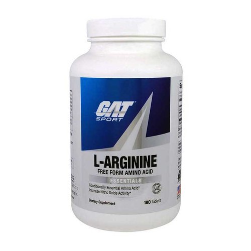 Suplemento Gat, L-arginina, 180 Tabletas