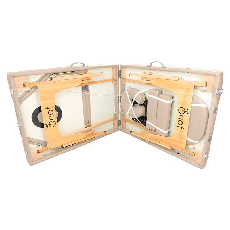 Cama De Masaje Portátil Onof Plegable Con Estuche - Beige