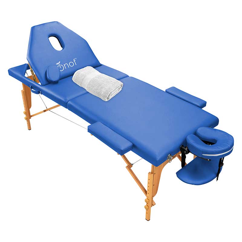 Cama De Masaje Portátil Onof Plegable Con Estuche - Azul