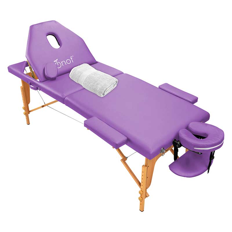 Cama De Masaje Portátil Onof Plegable Con Estuche - Lavanda