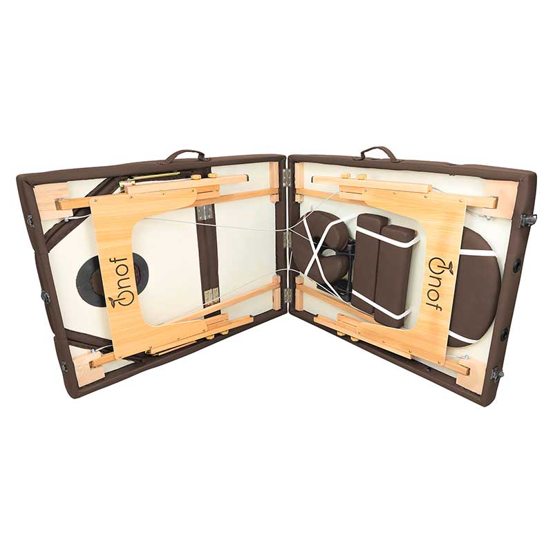 Cama De Masaje Portátil Onof Plegable Con Estuche - Chocolate