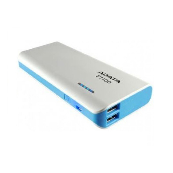 Power Bank Adata 10000mah Cargador Batería Extra Celular Tab Blanco/Azul