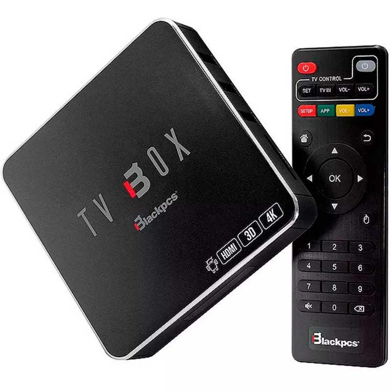Android Tv Box Kit 2 Piezas Hdmi Wifi Blackpcs Eo104k-bl
