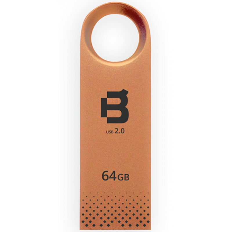 Memoria USB BLACKPCS 2108 64GB Bronce Metalica MU2108RG-64