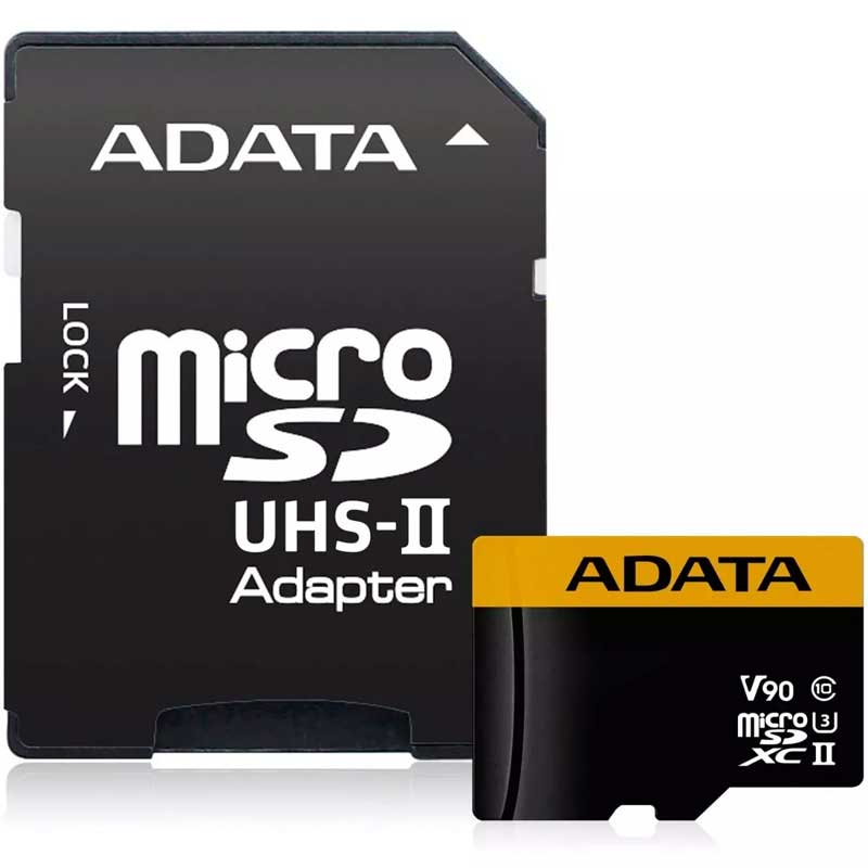 Memoria Micro SDXC 64GB ADATA V90 Clase 10 Premier One 8K Ultra HD Juegos 3D AUSDX128GUII3CL10-CA