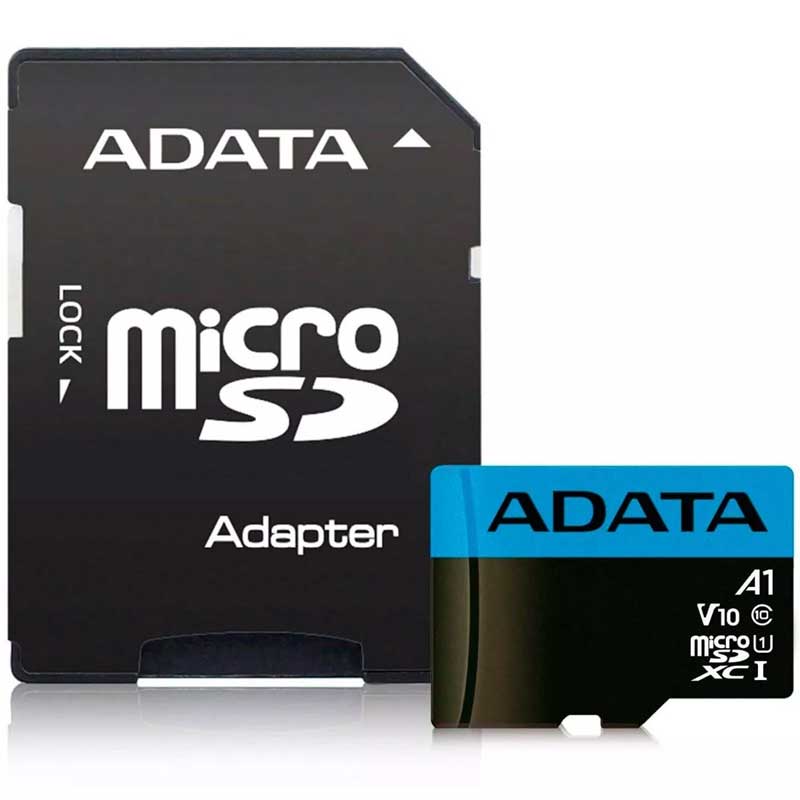 Memoria Micro SDXC 32GB ADATA Clase 10 Juegos A1 Video Full HD V10 AUSDH32GUICL10A1-RA1 