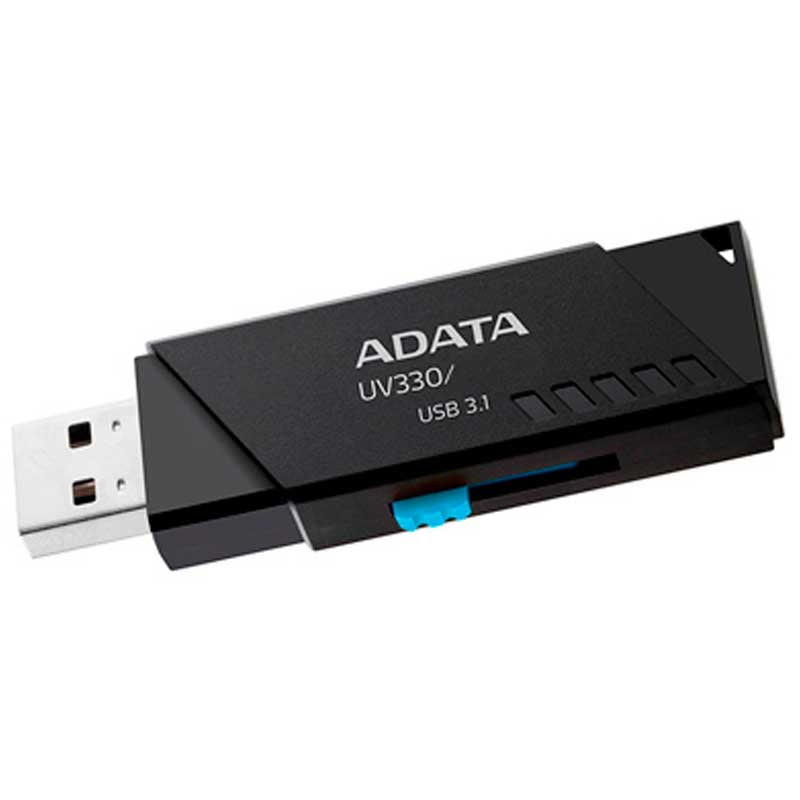 Memoria USB 64GB 3.1 ADATA UV330 Retractil Flash Drive AUV330-64G-RBK 