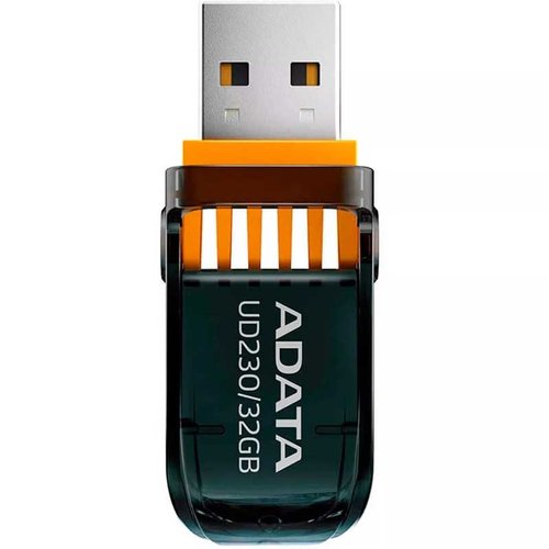 Memoria USB 32GB ADATA UD230 2.0 Retractil Flash Drive AUD230-32G-RBK