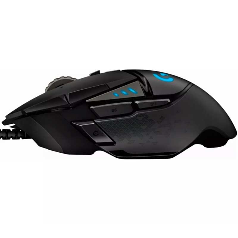 Mouse Gamer LOGITECH G502 HERO 16000 DPI 11 Botones Negro 910-005550 