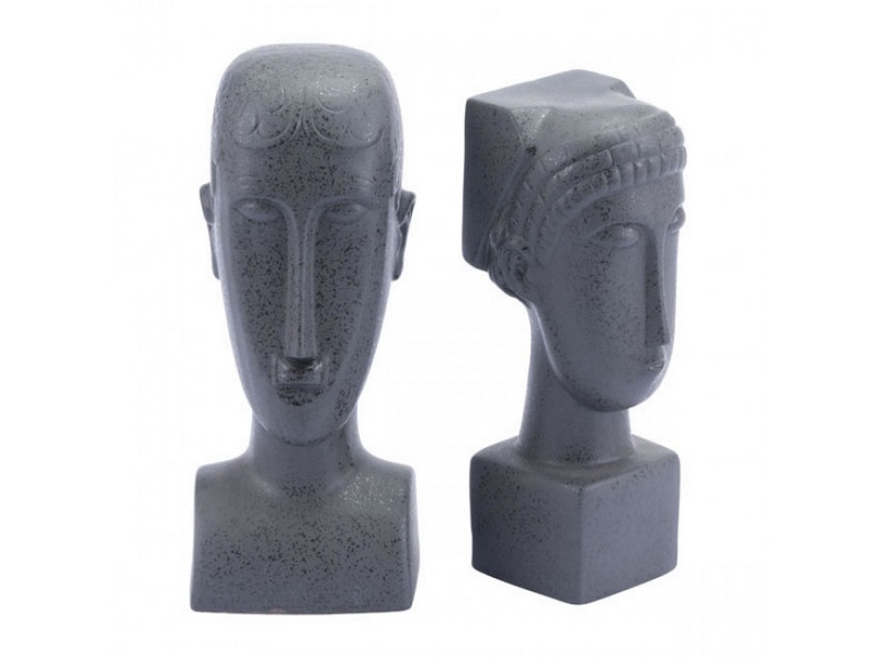 Accesorio Decorativo Modelo Totem Face 2 Negro - Kessa