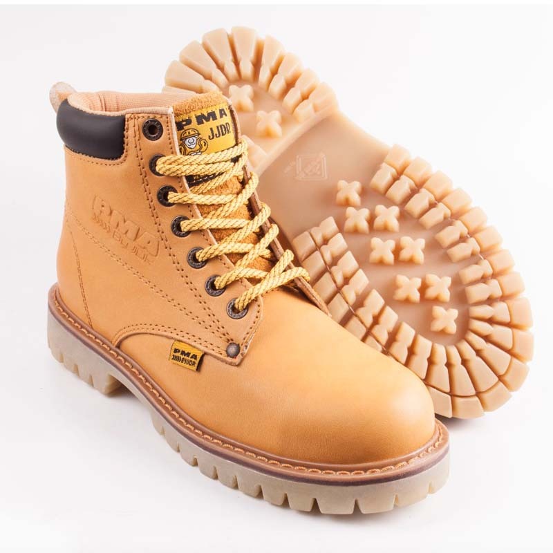 Botas Hombre Pma Industriales Seguridad Napa Miel 