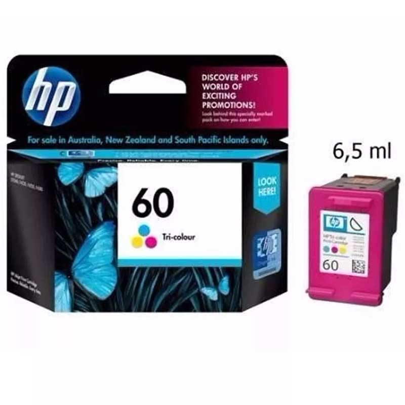  Cartucho Hp 60 Tricolor Para Deskjet D2545 Cc643wl Original