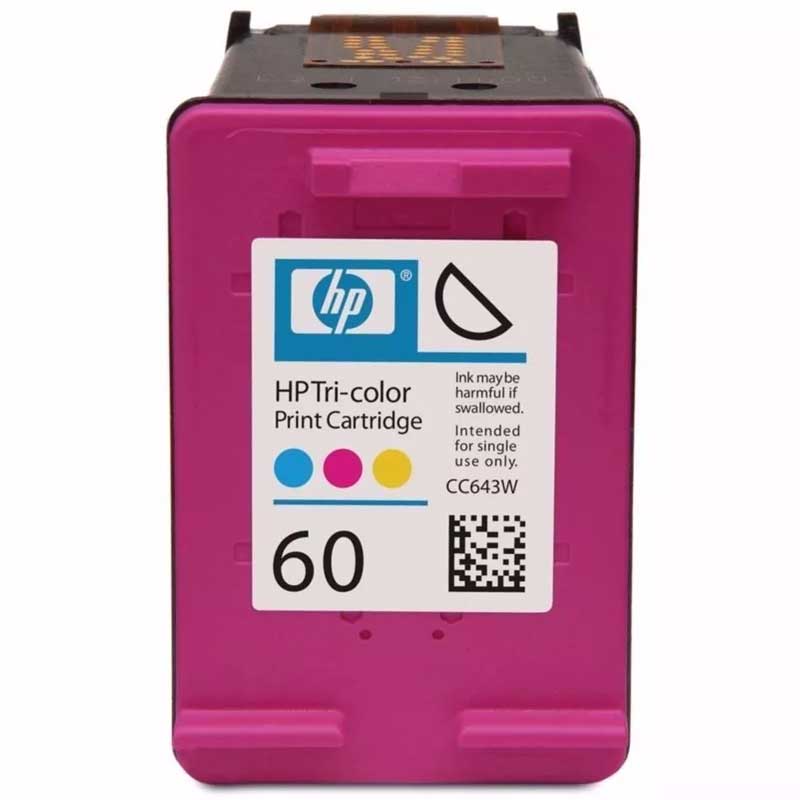  Cartucho Hp 60 Tricolor Para Deskjet D2545 Cc643wl Original
