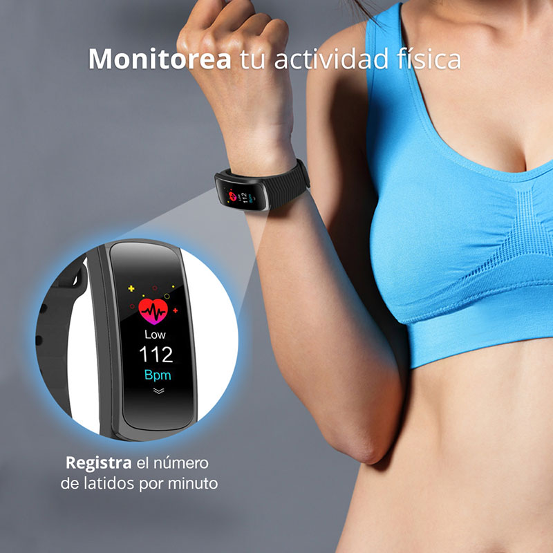 Redlemon Pulsera Inteligente Fitband Sport a Color Monitor Cardiaco