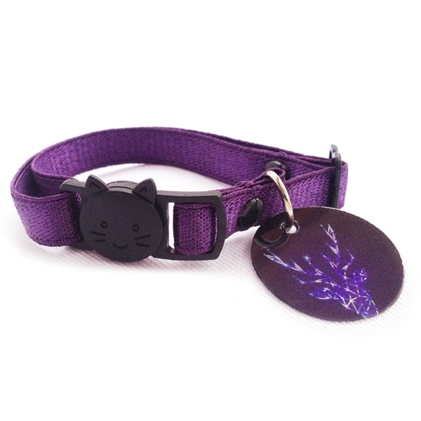 Collar Para Gato Navide?o Con Medalla De Identificaci?n Y Broche Breakaway En Forma De Gato. Marca Nyucat