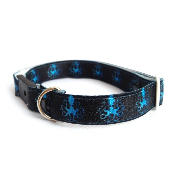 Collar Para Gato Con Dise?o En Negro De El?stico Y Broche De Seguridad Breakaway. Marca Nyucat