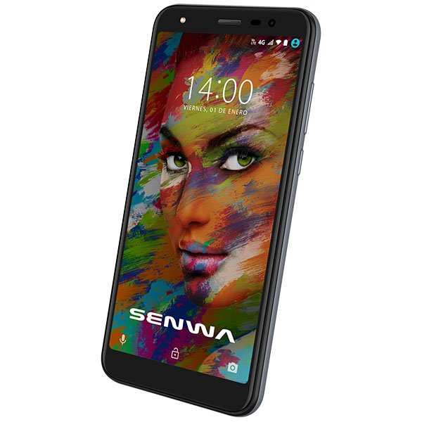 Celular SENWA LTE LS5518H SPARKLY Color PLATA Telcel