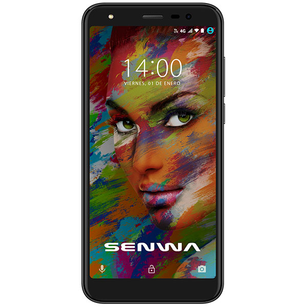 Celular SENWA LTE LS5518H SPARKLY Color NEGRO Telcel, mas audifonos inalambricos de regalo