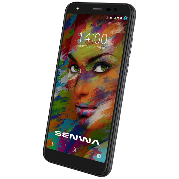 Celular SENWA LTE LS5518H SPARKLY Color NEGRO Telcel, mas audifonos inalambricos de regalo