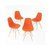Set 4 Sillas Réplica Eames Naranja Nuuk Concept