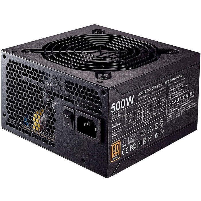 Fuente De Poder Cooler Master MWE Bronce 500 500W 80+ Plus MPX-5001-ACAAB-US