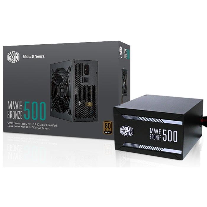 Fuente De Poder Cooler Master MWE Bronce 500 500W 80+ Plus MPX-5001-ACAAB-US