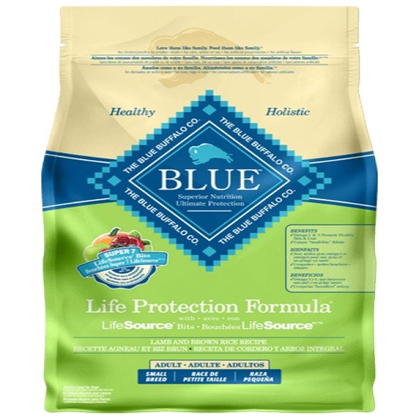 Blue Buffalo Alimento para perro adulto de raza pequeña Life Protection Fórmula cordero 0.9Kg
