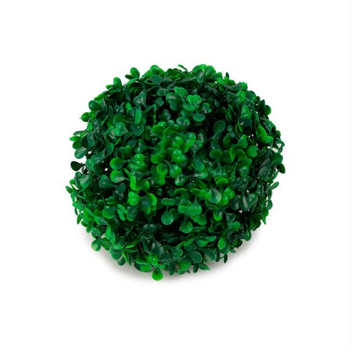 Decoracion Topiario Esfera De Follaje Sintetico Verde 18 Cm
