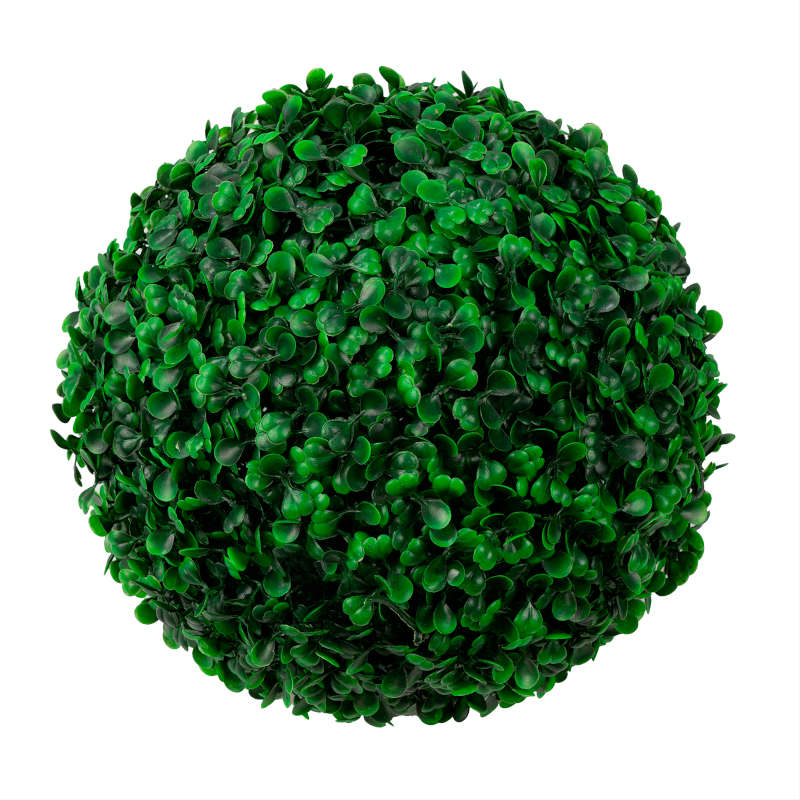 Esfera De Follaje Artificial Topiario Verde Decoracion 23 Cm