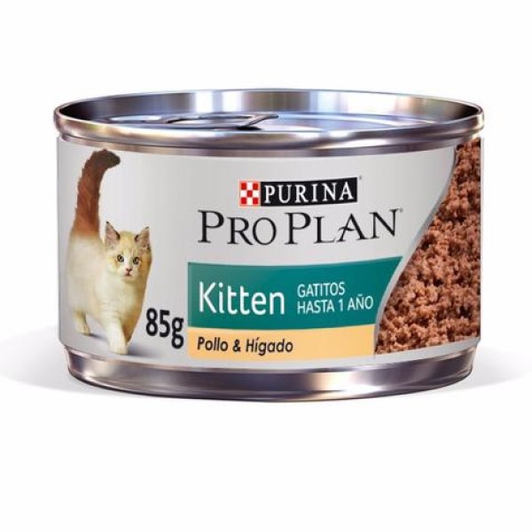 Pro Plan Alimento Húmedo Para Gatito De Pollo & Hígado 85 Gr