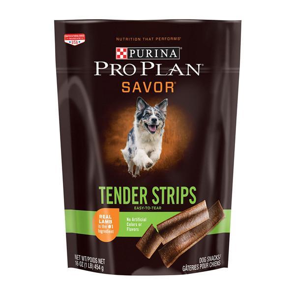 Pro Plan Premios Para Perro Tiras Suaves De Cordero Dieta Ligera 454 Gr