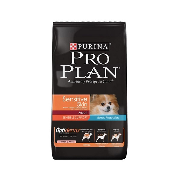 Pro Plan Alimento Para Perro Adulto Raza Pequeña Optiderma Piel Sensible 7.5 Kg