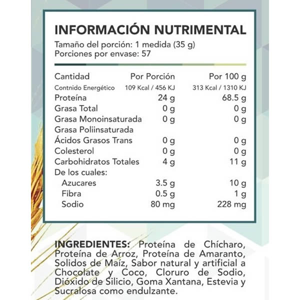 Proteina Vegetal Adv Hydrotein Vegan 57 Servicios - Choco Coco