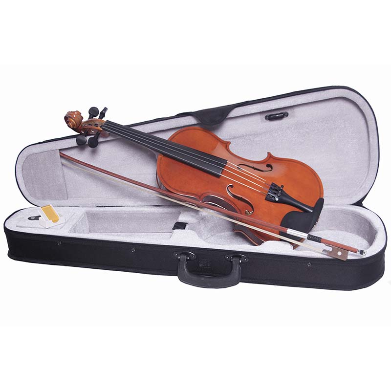 Violin Acustico 4/4 Profesional Madera Fina Cafe con Estuche Brea