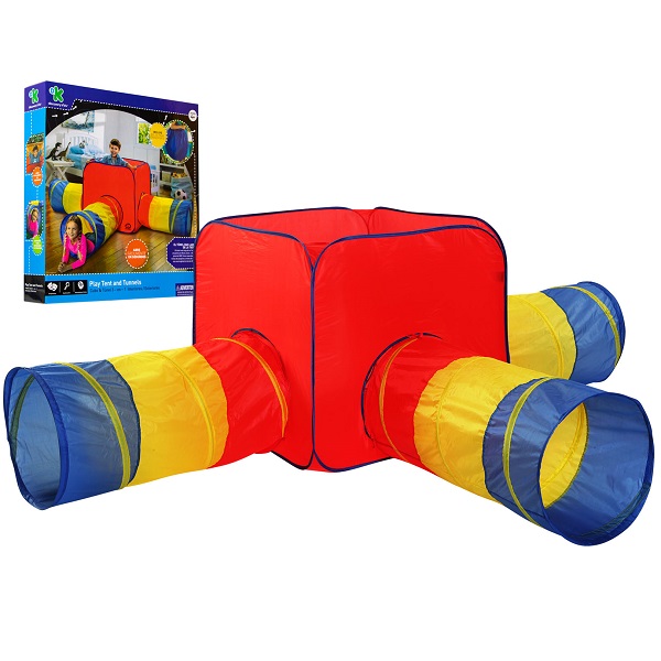 Tienda 3 Tuneles Plegable Niño Juego Juguetes Discovery Kids