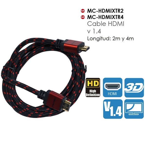 Cable HDMI 1.4 Master  Resolución 1080p
