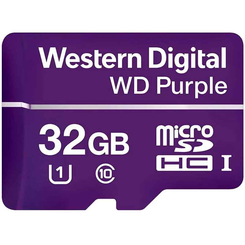 Memoria Micro SD 32GB Western Digital Purple Videovigilancia WDD032G1P0A 