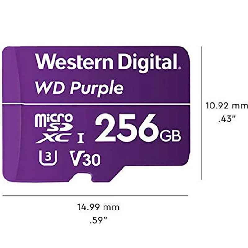 Memoria Micro SD 32GB Western Digital Purple Videovigilancia WDD032G1P0A 
