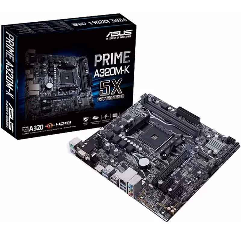 Tarjeta Madre ASUS PRIME A320M-K AM4 DDR4 Micro ATX